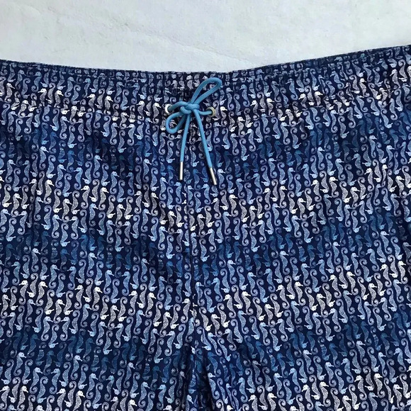 Lands' End NWOT Seahorse Volley Swim Trunk Men XL (40-42) - Picture 3 of 12